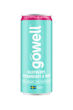 Funktionsdryck Hallon Jordgubb & Mynta 33 cl Gowell